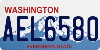 WA license plate AEL6580