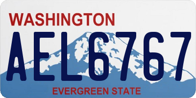 WA license plate AEL6767