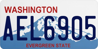 WA license plate AEL6905