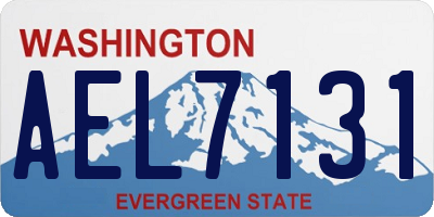 WA license plate AEL7131