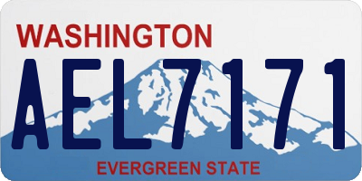WA license plate AEL7171