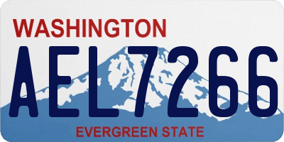 WA license plate AEL7266