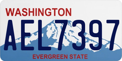 WA license plate AEL7397