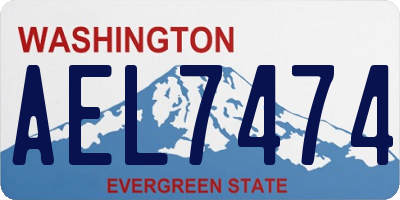 WA license plate AEL7474