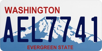 WA license plate AEL7741