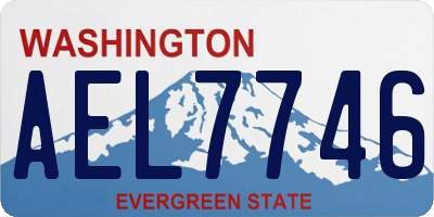 WA license plate AEL7746
