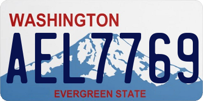 WA license plate AEL7769
