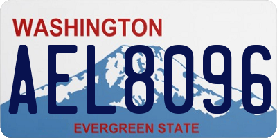 WA license plate AEL8096