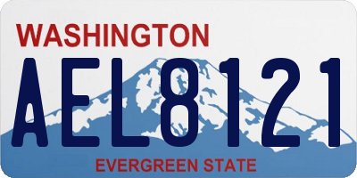 WA license plate AEL8121