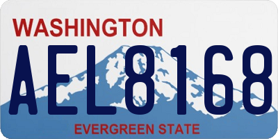 WA license plate AEL8168