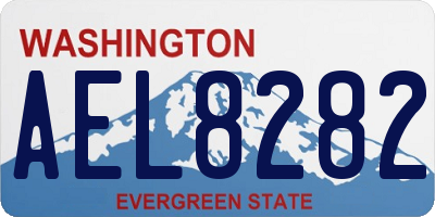WA license plate AEL8282