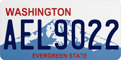 WA license plate AEL9022