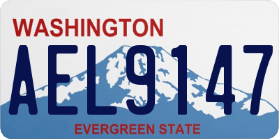 WA license plate AEL9147