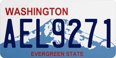 WA license plate AEL9271