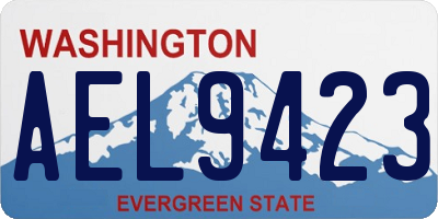 WA license plate AEL9423