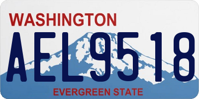 WA license plate AEL9518