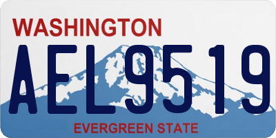WA license plate AEL9519
