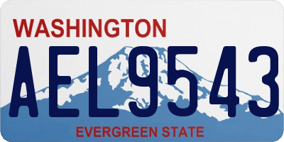 WA license plate AEL9543