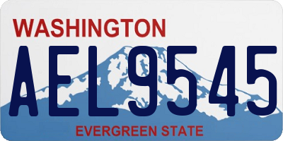 WA license plate AEL9545