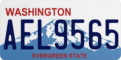 WA license plate AEL9565