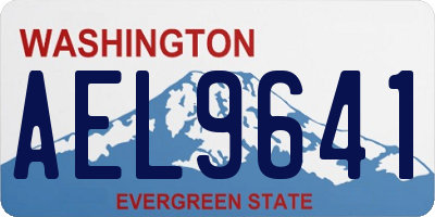 WA license plate AEL9641