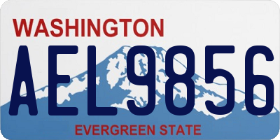 WA license plate AEL9856