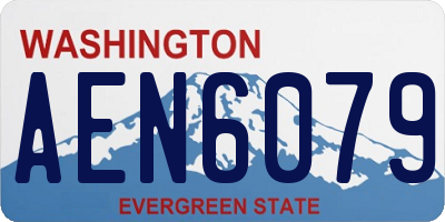 WA license plate AEN6079