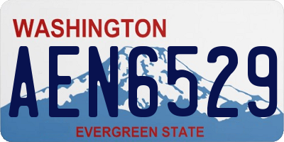 WA license plate AEN6529