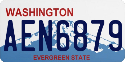 WA license plate AEN6879