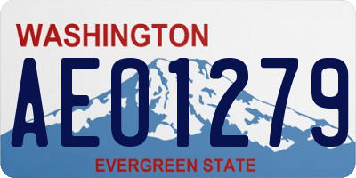 WA license plate AEO1279