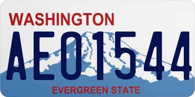 WA license plate AEO1544