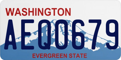 WA license plate AEQ0679