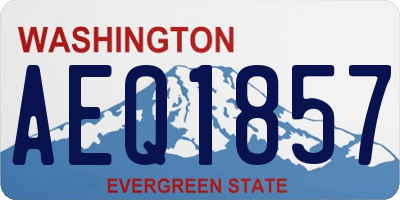 WA license plate AEQ1857