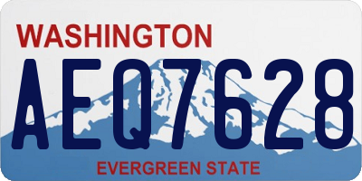 WA license plate AEQ7628