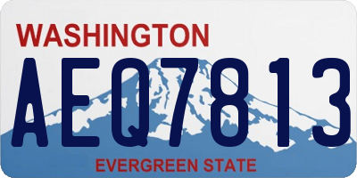 WA license plate AEQ7813