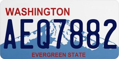 WA license plate AEQ7882
