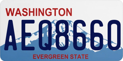 WA license plate AEQ8660