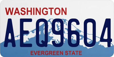 WA license plate AEQ9604