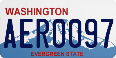 WA license plate AER0097