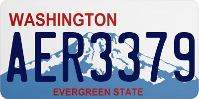 WA license plate AER3379