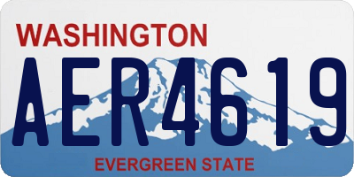 WA license plate AER4619