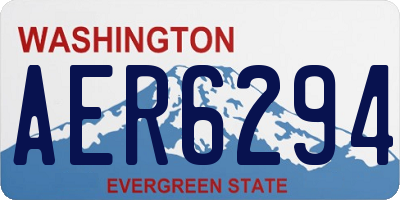 WA license plate AER6294