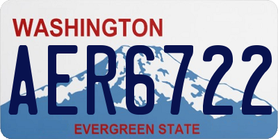 WA license plate AER6722