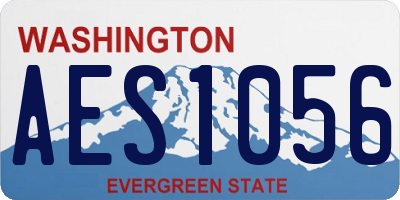 WA license plate AES1056