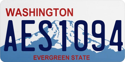 WA license plate AES1094