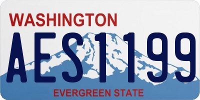 WA license plate AES1199