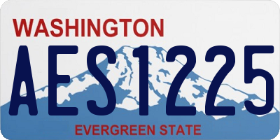 WA license plate AES1225