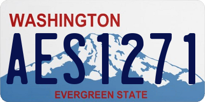 WA license plate AES1271
