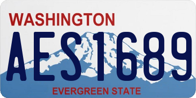 WA license plate AES1689