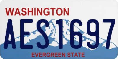 WA license plate AES1697